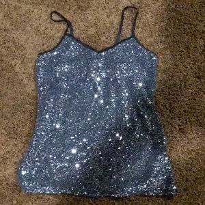 Sparkly Silver Cami